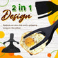 🍳✨ PROMO FLASH 50% ! Pince-Spatule 2 en 1 pour Cuisine – Embouts en Silicone Alimentaire, Antiadhésif, Résistant à la Chaleur, Poignée Longue Confy ✨