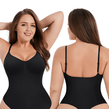 ✨👗 PROMO FLASH 50% ! Combinaison-Culotte Femme FeelinGirl Sans Couture – Taille Réglable, Tissu Doux Respirant, 360° Couverture, Parfaite pour Sculpter la Silhouette 🌸