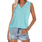 👚☀️ PROMO SPÉCIALE 50% ! Débardeur Femme Col V & Coupe Ample – Tissu 60% Polyester/35% Rayon/5% Spandex, Respirant, Léger, Parfait pour l'Été & Toutes Occasions 🍹