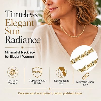 ✨ PROMO FLASH : 50% DE RÉDUCTION ! Collier Chaîne Plate plaqué cuivre – Maillons Gravés Étoile & Fermoir Mousqueton – 60 cm for Look Raffiné ✨