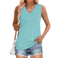👚☀️ PROMO SPÉCIALE 50% ! Débardeur Femme Col V & Coupe Ample – Tissu 60% Polyester/35% Rayon/5% Spandex, Respirant, Léger, Parfait pour l'Été & Toutes Occasions 🍹