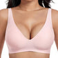 🌸💕 PROMO FLASH 50% ! Soutiens-Gorge Sans Fil Gelée Femme – Bralette Push-Up Sans Couture, Col Profond en V, Confort Quotidien ✨