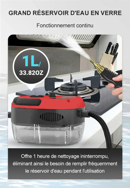 📢📢50 % DE RÉDUCTION !! ⏰2500W Nettoyeur à Vapeur à Haute Température Pressurisée Portatif✨