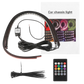 🚗 50% DE RÉDUCTION ! 💡 Bandes LED RGB Flexibles 4 Pièces – IP68 – Contrôle App & 120 Effets for Voiture