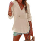 🧥✨ PROMO FLASH 50% ! Sweat à Capuche Oversize Femme Col V – Poche Kangourou, Tissu Coton & Lin, 6 Coloris, Tailles S-XXL, Idéal Plage & Quotidien 🌊