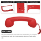 🤣📞 PROMO FLASH : 50% DE RÉDUCTION ! Combiné Téléphonique Rétro Vintage – Haut-Parleur HD, Connexion Filaire Type-C & Câble de 1 m for un Look Nostalgique et des Appels Plus Sains ✨🎄