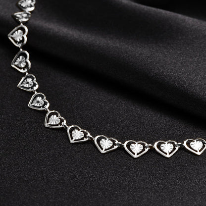 💝 -50% ! ✨ Collier Cœur Radieux – Acier Inoxydable 304 – Cœur Ajouré & Finition Polie pour Quotidien Élégant 📿