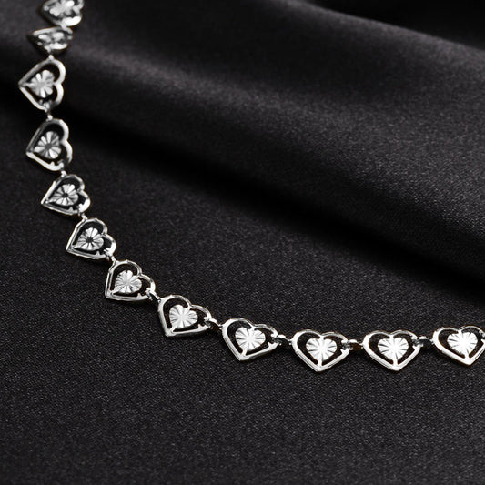 💝 -50% ! ✨ Collier Cœur Radieux – Acier Inoxydable 304 – Cœur Ajouré & Finition Polie pour Quotidien Élégant 📿