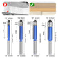 🔥⚒️ PROMO FLASH 50% ! Fraise à Affleurer Bi-Axiale pour Défonceuse – Hélice Carbure, Revêtement Nano Bleu, Double Roulement à Billes, pour Travail du Bois & Stratifié 🌳