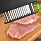🥩🔪 PROMO FLASH 50% ! Attendrisseur de Viande 48 Lames Inox – Mécanisme Automatique, Matériaux Alimentaires, Brosse de Nettoyage Incluse, Idéal Marinades & Cuisson Parfaite ✨