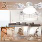 💡🌬️ PROMO FLASH 50% ! Ventilateur de Plafond LED avec Télécommande – Pales Repliables, Éclairage Réglable (Blanc/Neutre/Chaud), Minuterie, Culot E27, 50W, Installation Facile 🏠