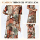 🔥🐆 PROMO FLASH 50% ! Robe Midi Léopard Femme Col V – Style Safari Décontracté, Poches, Lin & Coton, Idéale Quotidien & Loisirs ✨