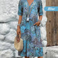 🔥🐆 PROMO FLASH 50% ! Robe Midi Léopard Femme Col V – Style Safari Décontracté, Poches, Lin & Coton, Idéale Quotidien & Loisirs ✨