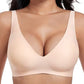 🌸💕 PROMO FLASH 50% ! Soutiens-Gorge Sans Fil Gelée Femme – Bralette Push-Up Sans Couture, Col Profond en V, Confort Quotidien ✨