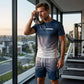 🌈👕 PROMO FLASH 50% ! Ensemble 2 Pièces Homme Dégradé – T-shirt & Short Respirant, Coupe Détendue, Style Sportif & Urbain Moderne 🩳