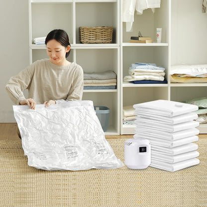 🧳 PROMO FLASH : 50% DE RÉDUCTION ! Sacs de Compression Sous Vide Électriques – Moteur Puissant & Double Fermeture Étanche for Économiser 75% d'Espace de Rangement ✨🛫