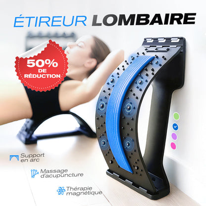 💐 PROMO -50% ! 🌿 Étireur Lombaire Magnétique – Massage Acupuncture Doux, Tissu Respirant Premium, 15 Min/Jour · Violet, Vert & Bleu · 🔥 Acheter 2 = Économisez 10€ 💆