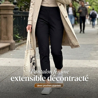👖⚡ PROMO FLASH 50% ! Pantalon Femme Tissu Extensible 4 Sens – Poches Zippées, Confort & Mobilité, Idéal Sport & Quotidien ✨