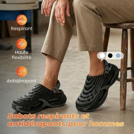 👟🌬️ PROMO FLASH 50% ! Sandales Homme 2-en-1 Polyvalentes – Semelle Épaisse EVA Antidérapante, Ultra-Légères & Respirantes, Parfaites pour Sport, Plage & Quotidien 🏃‍♂️
