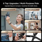 📱🔥 PROMO FLASH 50% ! Perche à Selfie Magnétique 4en1 – Rotation 360°, Léger 112g, Trépied, Support Table, Portée 10m ✨