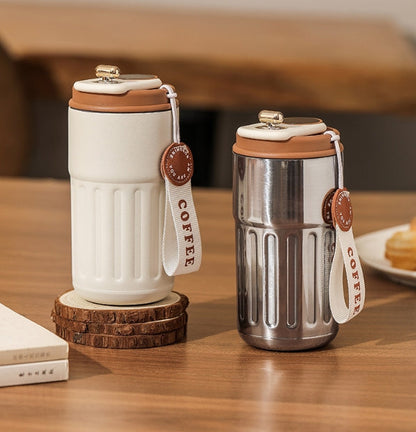 🔥 -50% ! ☕ Tasse à Café avec Affichage LED de Température – Acier Inoxydable 316 – 450 ml – Isolation Double Paroi & Couvercle Étanche pour Emporter 🚗