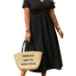 👗 PROMO EXCEPTIONNELLE 50% DE RÉDUCTION ! ✨ Robe Midi Grande Taille à Col V avec Volants et Manches Courtes – Tissu Fluide, Coupe Trapèze & Détails Froncés – L’Élégance au Quotidien de S à 5XL 🌸💃
