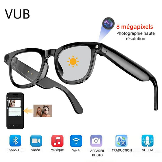 💐🎥 PROMO EXCEPTIONNELLE 50% ! Lunettes Caméra Intelligentes 4K – Ultra Grand-Angle, Stabilisation, Traduction IA en Temps Réel, Design Oreilles Libres, Parfaites pour Voyage, Streaming & Aventures 🌿