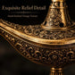 ⏰ PROMO FLASH : 50% DE RÉDUCTION ! Brûle-Encens Vintage Lampe de Génie Aladdin – Design Mystique Rétro, 42 Copeaux de Bois de Santal Inclus & Construction Métal Durable for une Aromathérapie Apaisante et Décorative ✨🪔