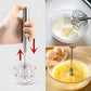 🔥 -50% ! ⏰ Fouet Semi-Automatique en Acier Inoxydable – Technologie AeroSpin Pression-Rotation – Sans Fil & Silencieux – Œufs Parfaits en 3 Secondes 🥚