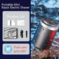 ⚡🪒 PROMO FLASH 50% ! Rasoir Électrique Mini Portable – 15 Lames Turbo Inox, 7200 tr/min, Double Anneau 3D, Usage Sec/Humide, Recharge USB, Autonomie 60min ✨