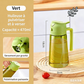 💐 50% DE RÉDUCTION ! 🫙 Pulvérisateur Huile 2-en-1 Verre – 600 ml – Large Ouverture & Anti-Goutte for Cuisine