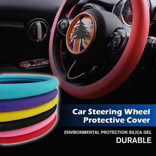 🔥 PROMO FLASH : 50% DE RÉDUCTION ! Housse de Volant en Silicone Premium – Antidérapante, Confortable & Respirante – 32–40 cm, Installation Sans Outils for Conduite Agréable ✨