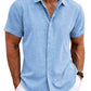 👔🔥 PROMO FLASH -50% ! Chemise Newport Homme – Col Revers, Manches Courtes, Polyester Respirant, Tailles M-3XL, Idéale Loisirs & Voyages ✨ Livraison GRATUITE dès 2 achetées