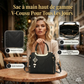 🌸 PROMO EXCEPTIONNELLE 50% DE RÉDUCTION ! 👜 Grand Cabas en Cuir Végan – Format A4 Ultraléger & Structuré – Coutures en V, Quincaillerie Dorée & Multi-Compartiments – Le Compagnon Idéal Travail & Week-end ✨🌿