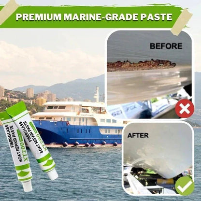 ⛵🔧 PROMO SPÉCIALE : ACHETEZ 2, OBTENEZ 1 GRATUIT ! Pâte de Réparation Bateau Fibre de Verre – 20g, Haute Adhérence, Résiste à l'Eau, Facile à Poncer, Idéale Coque, Kayak, Piscine 🌊