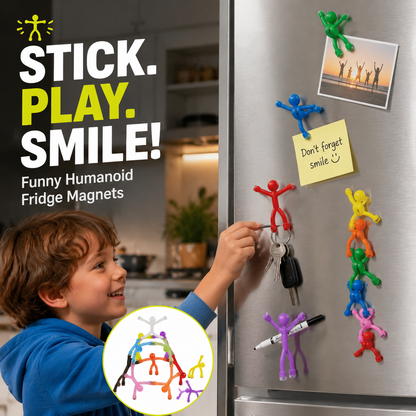 🧲 50% DE RÉDUCTION ! 😄 Figurines Magnétiques Articulées – Plastique & Aimant – Poses Infinies & Anti-Stress for Frigo & Bureau