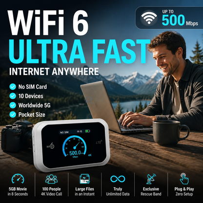 📶 PROMO EXCEPTIONNELLE 50% DE RÉDUCTION ! 📡 Point d’Accès Mobile 4G/5G – Couverture Wi-Fi Complète, Connexion Stable & Portable – Internet Partout, Tout le Temps 🌐✨