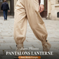 🎀✨ PROMO LIMITÉE 50% ! Pantalon Femme Plissé & Large – Taille Haute, Coupe Lanterne, Manchettes Froncées, Tissu Léger, Parfait pour Occasions Chic ou Décontractées 🍂
