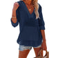 🧥✨ PROMO FLASH 50% ! Sweat à Capuche Oversize Femme Col V – Poche Kangourou, Tissu Coton & Lin, 6 Coloris, Tailles S-XXL, Idéal Plage & Quotidien 🌊