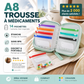 💊 -50% ! 🗂️ Organisateur de Médicaments A8 Étanche – EVA – 14 Pochettes Zippées – Code Couleur – 15×11 cm – Design Discret Sac/Portefeuille – Voyage et Quotidien 🌸
