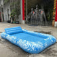 🏊🌊 PROMO FLASH 50% ! Chaise Longue Gonflable Piscine – Double, 208x130cm, 159kg, Coussin, Porte-Gobelets, Housse Incluse, Idéale Détente & Bronzage ☀️