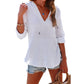 🧥✨ PROMO FLASH 50% ! Sweat à Capuche Oversize Femme Col V – Poche Kangourou, Tissu Coton & Lin, 6 Coloris, Tailles S-XXL, Idéal Plage & Quotidien 🌊