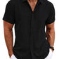 👔🔥 PROMO FLASH -50% ! Chemise Newport Homme – Col Revers, Manches Courtes, Polyester Respirant, Tailles M-3XL, Idéale Loisirs & Voyages ✨ Livraison GRATUITE dès 2 achetées