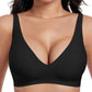 🌸💕 PROMO FLASH 50% ! Soutiens-Gorge Sans Fil Gelée Femme – Bralette Push-Up Sans Couture, Col Profond en V, Confort Quotidien ✨