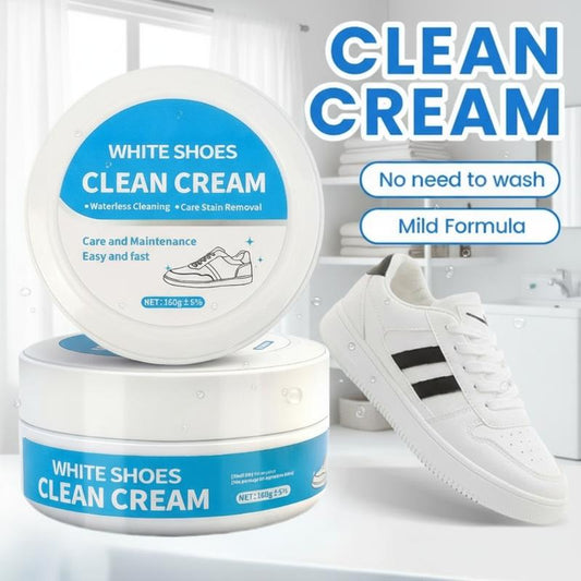 Crema de limpieza para zapatos y cuero sin lavar – quitamanchas con esponja