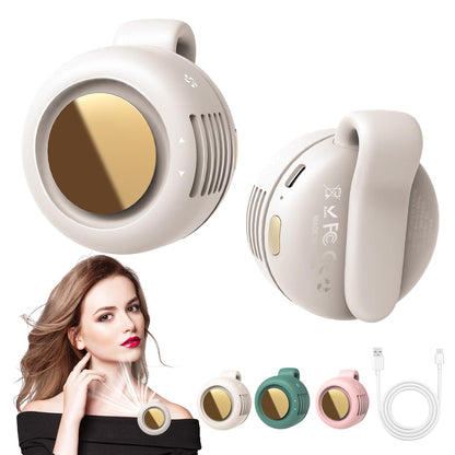❄️🔥 PROMO -50% ! Ventilateur Portable Mini Pince 360° – Technologie Turbine Sans Lame Sécurité Famille, Refroidissement Sous Vêtements Fraîcheur Immédiate, Ultra-Silencieux 36dB · Blanc Vert Rose ✨