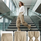 🎀✨ PROMO LIMITÉE 50% ! Pantalon Femme Plissé & Large – Taille Haute, Coupe Lanterne, Manchettes Froncées, Tissu Léger, Parfait pour Occasions Chic ou Décontractées 🍂