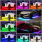 🚗 50% DE RÉDUCTION ! 💡 Bandes LED RGB Flexibles 4 Pièces – IP68 – Contrôle App & 120 Effets for Voiture