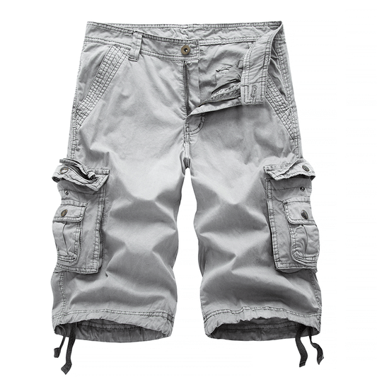 🩳✨ PROMO -50% ! Short Cargo Homme Grande Taille – 100% Coton Lavé Respirant, Coupe Ample Confortable, 8 Poches Multi-Fonctions, Fermeture Éclair · 8 Coloris · Tailles 30-48 ☀️