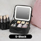 🌸 50% DE RÉDUCTION ! 💄 Trousse Maquillage Portable Miroir LED – 3 Températures & Compartiments Réglables for Beauté Nomade